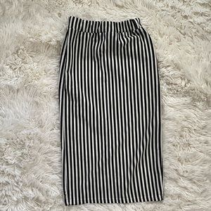Stripe Pencil Skirt
